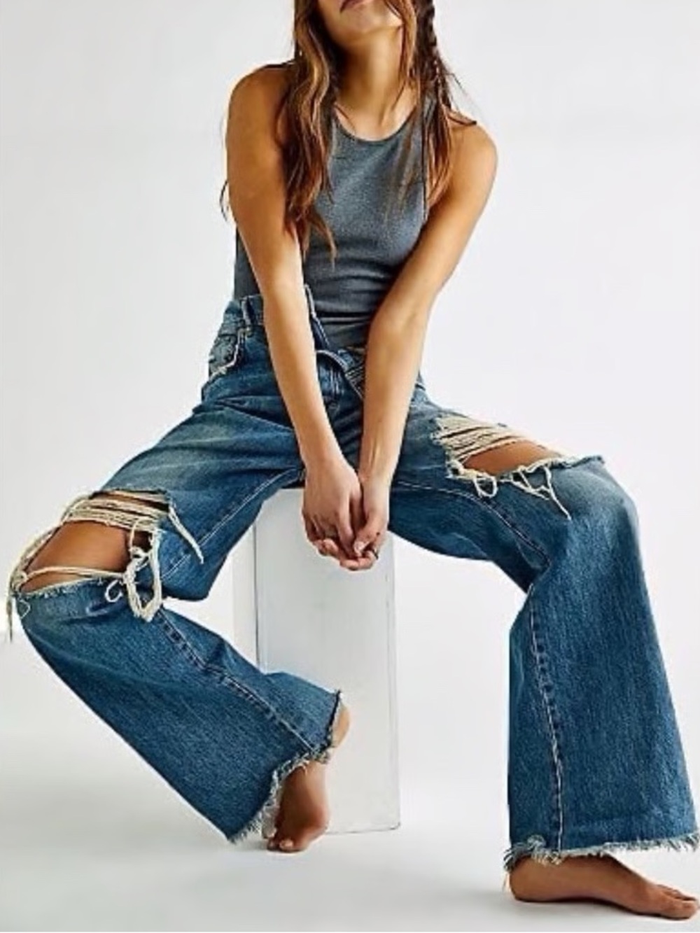 Free People Ollie Extreme Wide Leg Jeans